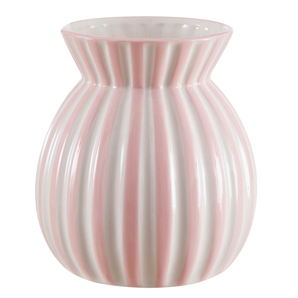 Ceramic Striped Vase Pink/White - Mainstays, Walmart Spring 2026